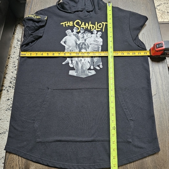 THE SANDLOT Short Sleeve Graphic Hoodie Black Size L - Picture 6 of 10